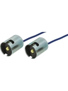 2x 382 BA15S P21W 1156 BULB HOLDER SOCKET CONNECTOR INDICATOR SIDE SINGLE WIRE - Picture 1 of 13