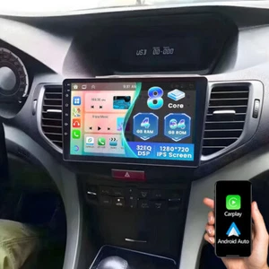 Radio de coche para Acura TSX 2009-2014 Honda Accord Spirior Carplay 4+64 GB WIFI FM BT - Imagen 1 de 23