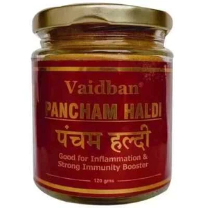 Vaidban Pancham Haldi Jar of 120gm Powder free fast ship - Picture 1 of 4