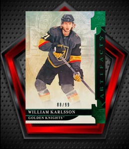 William Karlsson *88/99* 2019-20 Upper Deck Artifacts Emerald #65 Knights NHL