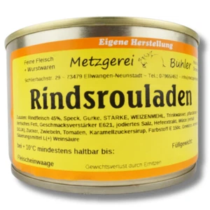 Rindsrouladen in kräftiger Sauce 400 Fertiggericht aus der Metzgerei - Bild 1 von 6