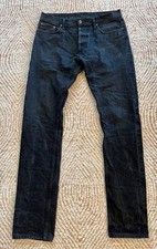 Men's 3sixteen NYC Black Japanese Selvedge Slim ST-220X 14.5 OZ Denim 36 X 34