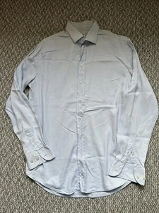 Mens Armani Shirt, Size 16, Light Blue, Button Up, Cotton, Long Sleeve, (23) - Picture 1 of 4