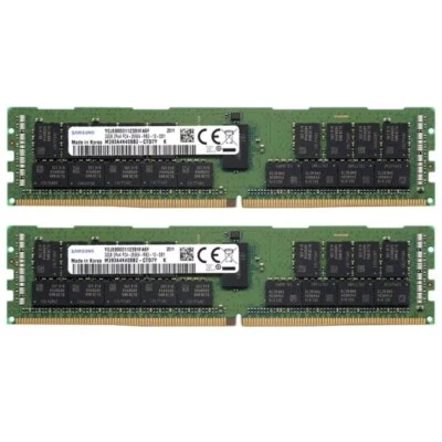 Samsung 64GB (2X32GB) DDR4 2666MHz 2RX4 ECC Registered Memory M393A4K40BB2-CTD - Image 1 of 4