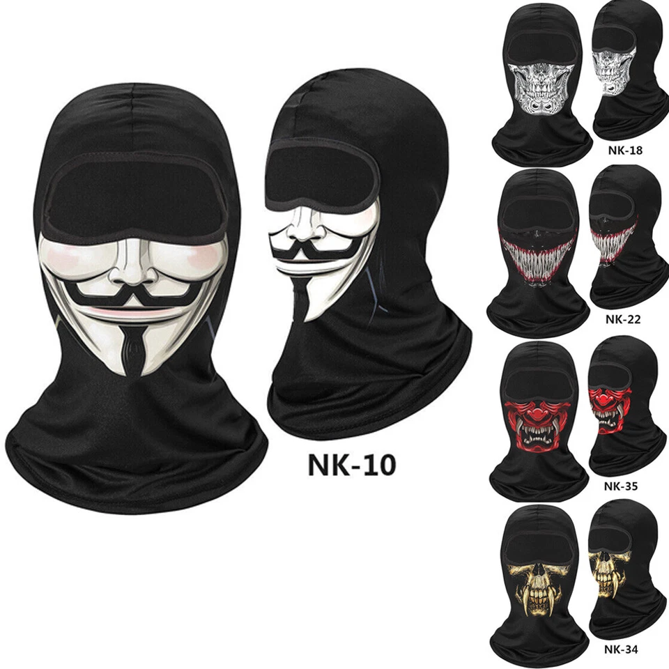 Full Face Mask Outdoor Riding Mask Ski Motorcycle Cycling Neck Shade Role Play - Image 1 of 1