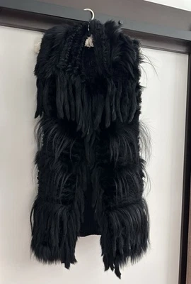 Jocelyn RARE Fringed Fur Vest - Image 1 of 4