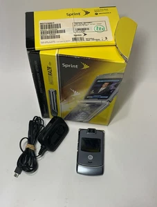 Teléfono Motorola Razr V3m Gris Sprint Abatible Sin SIM Probado Funciona - Imagen 1 de 10