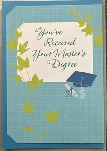 Hallmark Master’s Degree Greeting Card  - Picture 1 of 2