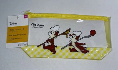 Bolsa de vinil em forma de barco Disney x Daiso Chip’ N Dale Naughty Twins nova com etiquetas - Imagem 1 de 2
