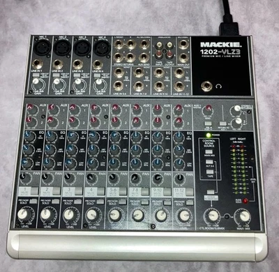 Mackie 1202-VLZ3 Premium 12 Channel Mic Line Mixer w/Power Cord Powers On - Image 1 of 4