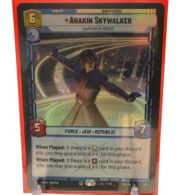 Anakin Skywalker Champion of Mortis Star Wars Unlimited FOIL 572/264 NM - Image 1 of 2