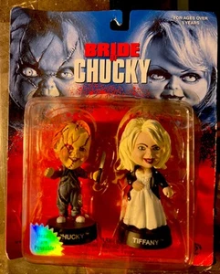 1998 Bride Of Chucky Figurenset Kinderspiel Little Big Heads selten NEU VINTAGE - Bild 1 von 13
