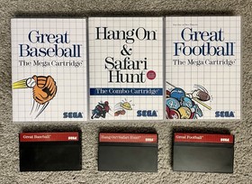 Hang-On / Safari Hunt - Great Football - Great Baseball - Sega Master System