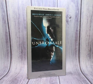 Rare Unbreakable VHS 2001 SEALED New Bonus Edition Buena Vista Watermark M Night - Bild 1 von 5
