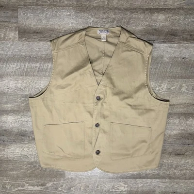 Мужской холщовый жилет Duluth Trading Co 3XL коричневый рабочая одежда спортивный жилет - Изображение 1 из 4