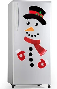 Snowman Christmas Refrigerator Magnets Set of 16,Magnet Refrigerator Stickers - Picture 1 of 9
