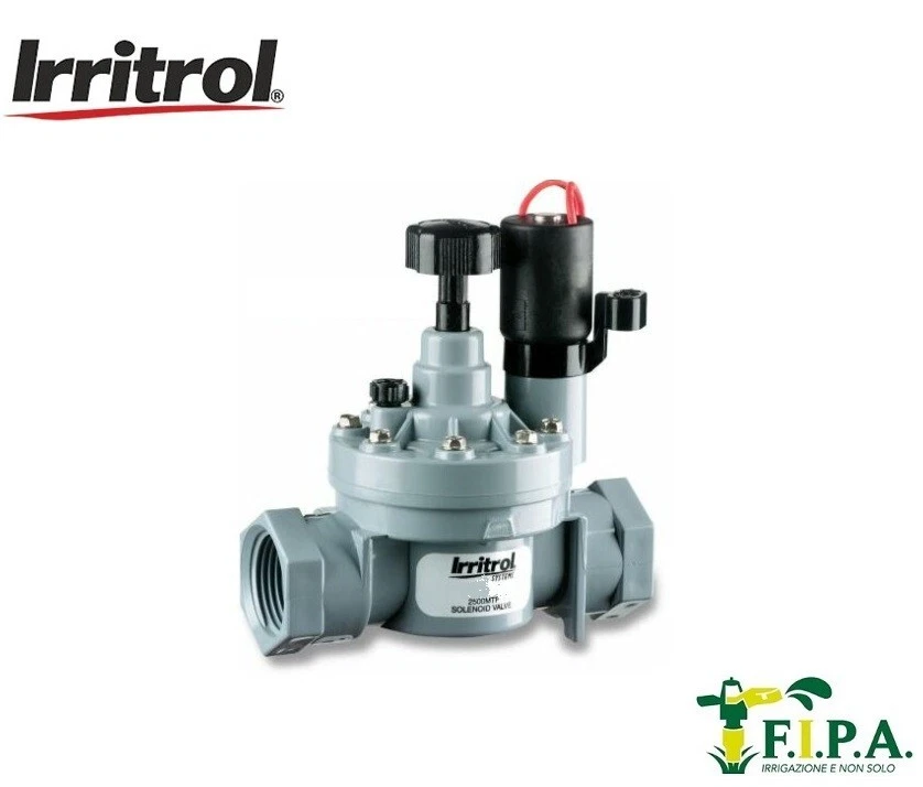 Elettrovalvola Irritrol F-F 1" 2500 MTF con controllo di flusso e solenoide 24v
