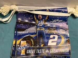 Miller Lite Beer Banner Kurt Busch #2 Miller Lite Racing NASCAR 20 12 X 12 Flags - Picture 1 of 4