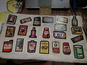 1974 Series 9 Wacky Packages 21 of Original Set(19 on original backing)