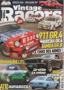 VINTAGE RACERS 22 MUSTANG BULLITT 1967 CORVETTE C3 ESCORT MK1 DATSUN 1200 COUPE - Bild 1 von 3