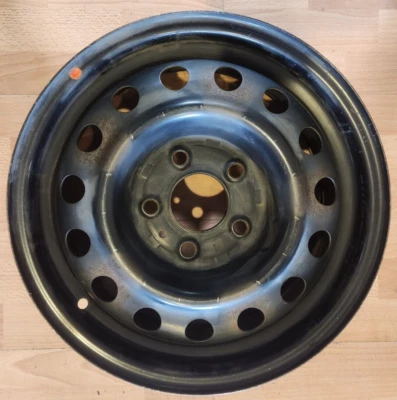 15" KIA FORTE FACTORY OEM STEEL BLACK WHEEL RIM 15x6 2017-2018 - Image 1 of 4