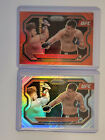 (2) Mickey Gall 2021 Panini Prizm UFC Red /275 & Silver Prizm Card #193 