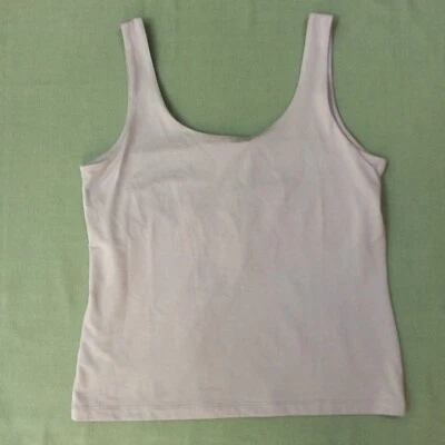 Company Ellen Tracy Mujer Elástico Camiseta sin Mangas Estante Sujetador Gris Plata Seda L Nuevo Foto 1 de 4