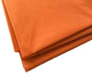 Orange Waterproof Rip Stop Ripstop Fabric Nylon Look Material Cover 150cm Wide - Picture 1 of 2