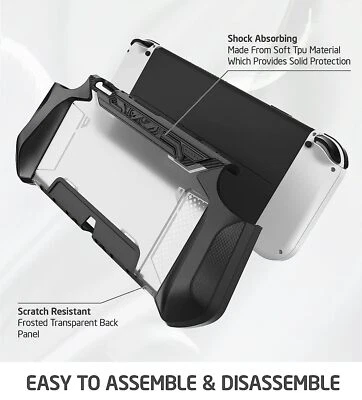 Mumba Dockable Case for Nintendo Switch OLED 2021 TPU Grip Shell ProtectiveCover - Image 1 of 4