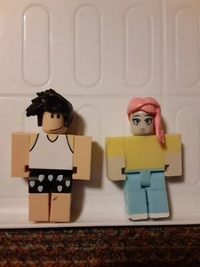 RobLox 2 Figures Toys Island Royale Bus Driver & Girl Glitter Hair - Picture 1 of 5