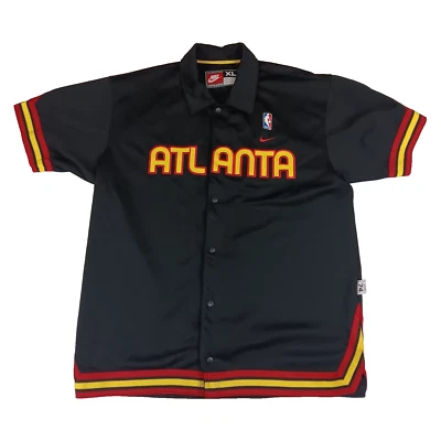 Retro Atlanta Hawks Nike Rewind Shooting Warm Up Jersey Jacket Size Men's XL - Image 1 of 4