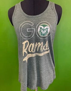 NCAA Colorado State Rams Shiny Twist Back Tank Top Women's Medium - Picture 1 of 3