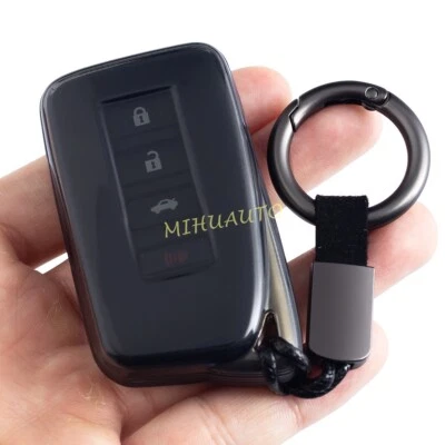 Funda Carcasa Llavero Coche Transparente Negra Para Lexus LX570 ES300h RX450hL GS350 Foto 1 de 4