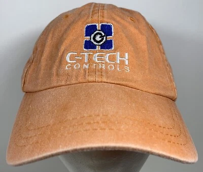 C Tech Controls Hat HVAC Environmental Cap Orange Automation 1983 - Image 1 of 4