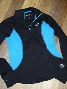 women  HOLLISTER ~ MEDIUM athletic sweatshirt top pullover 1/4 zip shirt  EUC - Picture 1 of 9