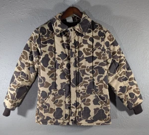 Vintage Walls Blizzard Pruf Insulated Camo Hunting Jacket Kids XXL 16-18 - Picture 1 of 7