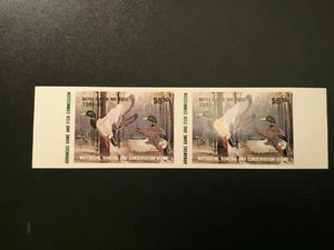 ICOLLECTZONE US 1985 Arkansas #5 Duck Stamp Imperf Pair XF NH - Picture 1 of 1