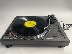 Gemini PT1000 II DJ Plattenspieler - Stahl Carbon Grau Netzkabel getestet funktioniert - Bild 1 von 6