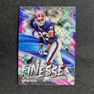 2024 Topps Chrome #F-16 Andre Reed Finesse Silver X Fractor Buffalo Bills HOF - Picture 1 of 2