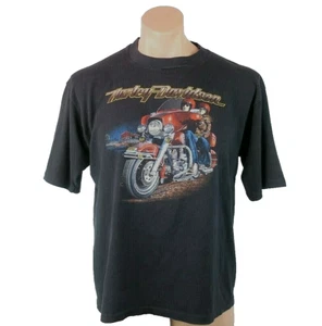 3D Emblem California Harley Davidson T Shirt 1983 ROAD KING Fullerton USA XL - Picture 1 of 11