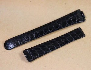 Bracciale EBEL In Coccodrillo - Nero Verniciato / BLACK 12/11 Mm - Foto 1 di 2