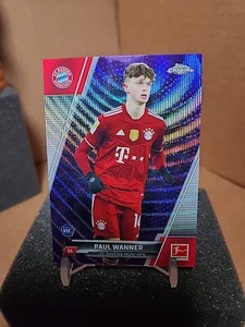 2021-22 PAUL WANNER TOPPS CROMO BUNDESLIGA REFRACTOR ONDA PÚRPURA RC/299 - Imagen 1 de 2