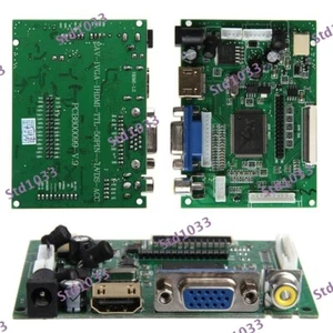 VGA 2AV Controladora Board PI LCD AT070TN90/92/94 LVDS 50 PIN TTL Monitor HDM - Picture 1 of 4