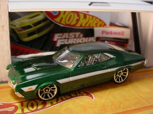 2021 FAST&FURIOUS Design '72 FORD GRAN TORINO SPORT ☆green;j5☆LOOSE Hot Wheels - Picture 1 of 3