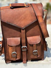 Men's New Brown Shoulder Satchel Messenger Backpack Laptop Bag