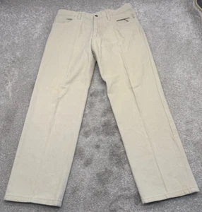 Loro Piana Jeans Men's 34x30 (32x29.5) Beige Twill Regular Straight 6291 - Picture 1 of 13