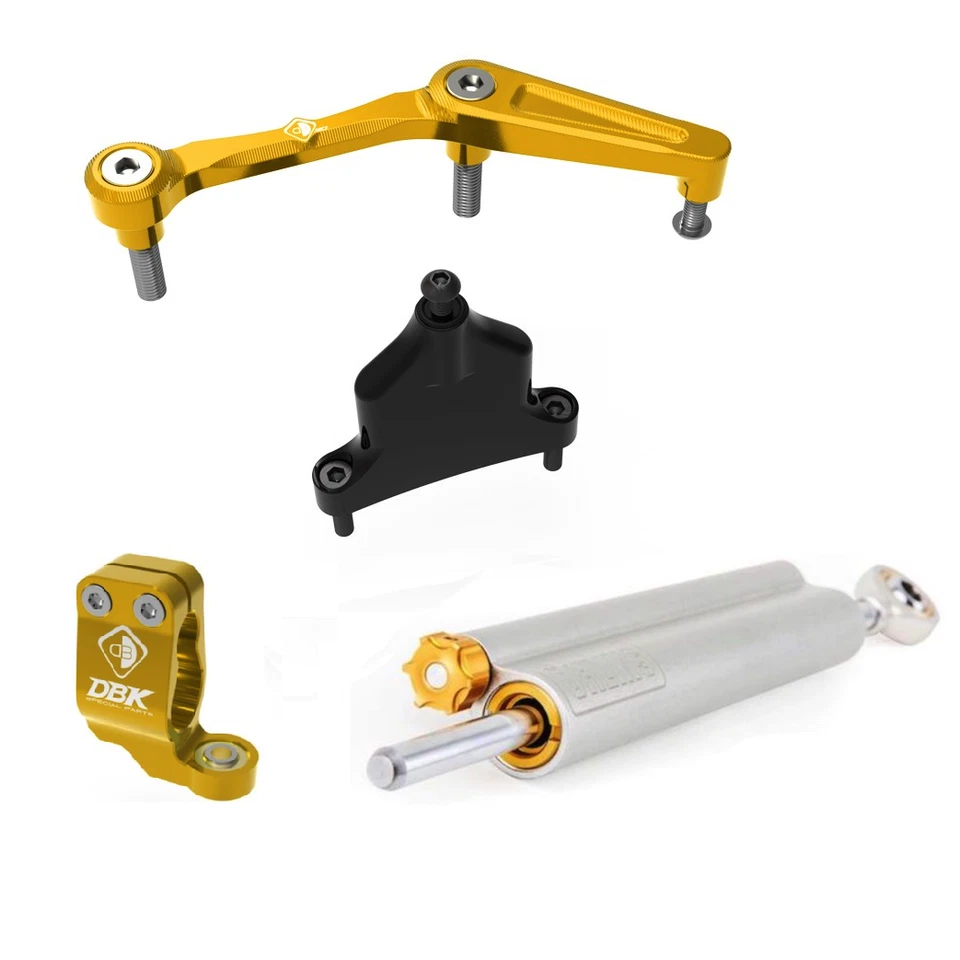 Kit de amortiguador de dirección DBK Triumph Street Triple 765 S R RS Ohlins 2017+ - dorado -... Foto 1 de 1