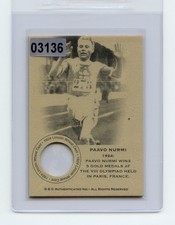 #03136 PAAVO NURMI 1924 Penny Collector Coin Card