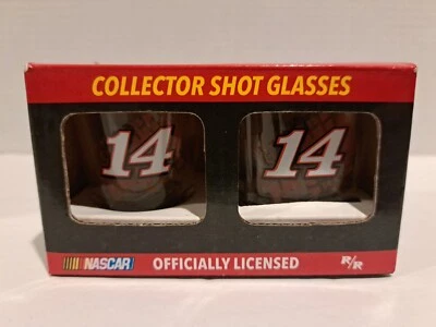 NASCAR Official Licensed Collector Shot Glasses #14 Tony Stewart Mobil 1 Racing - Image 1 of 4
