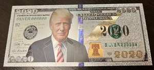 10 pcs Donald Trump silver gold metallic Foil dollar money - Picture 1 of 2